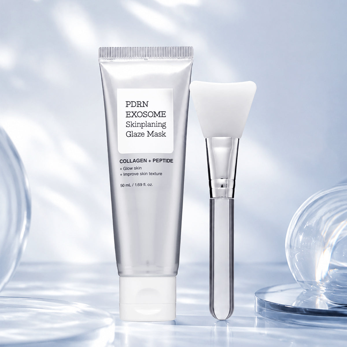 PDRN-Exosome Skinplaning Glaze Mask with Silicone Brush