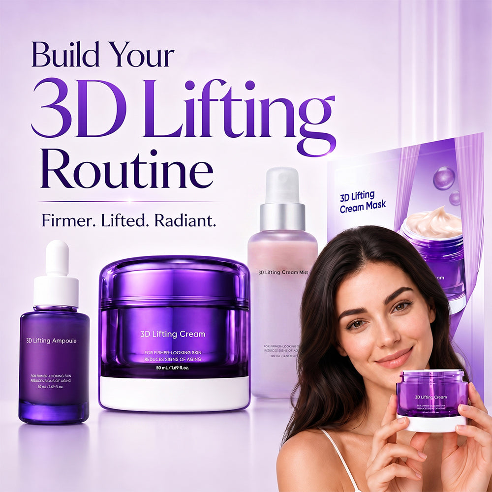 3D Lifting Cream 1.7 fl oz | Advanced Korean Facial Night Cream with 17-Peptide Complex & Probioderm for Wrinkles on Face and Neck, Butter-Rich Texture for Perfect Slugging