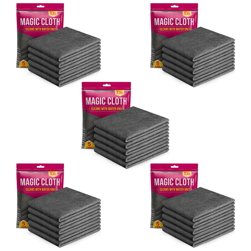 Magic Microfiber Cleaning Cloth (5-Pack)