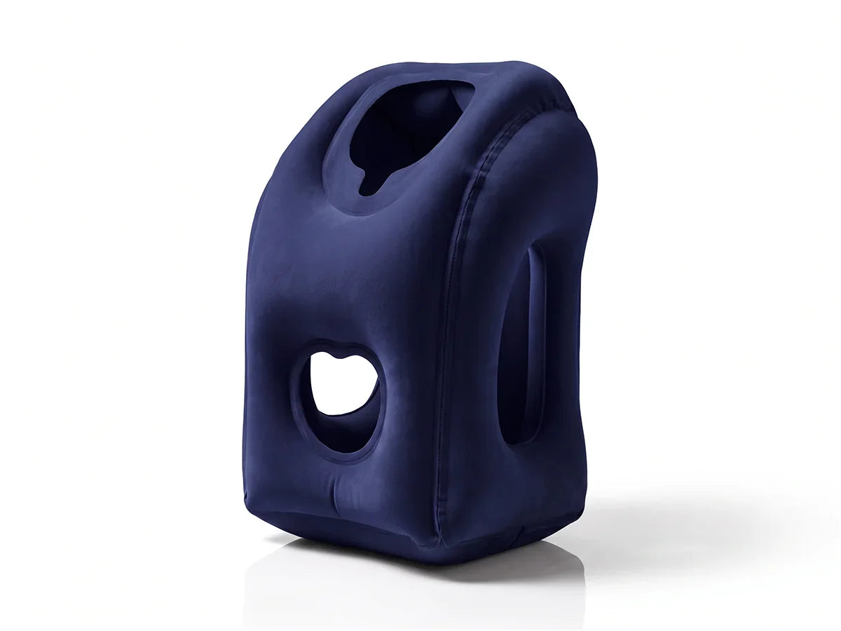 ✈️ LIMITED-TIME 50% OFF! 💨 Inflatable Travel Pillow | 360° Support – Soft Flocking, Quick Inflate, Compact