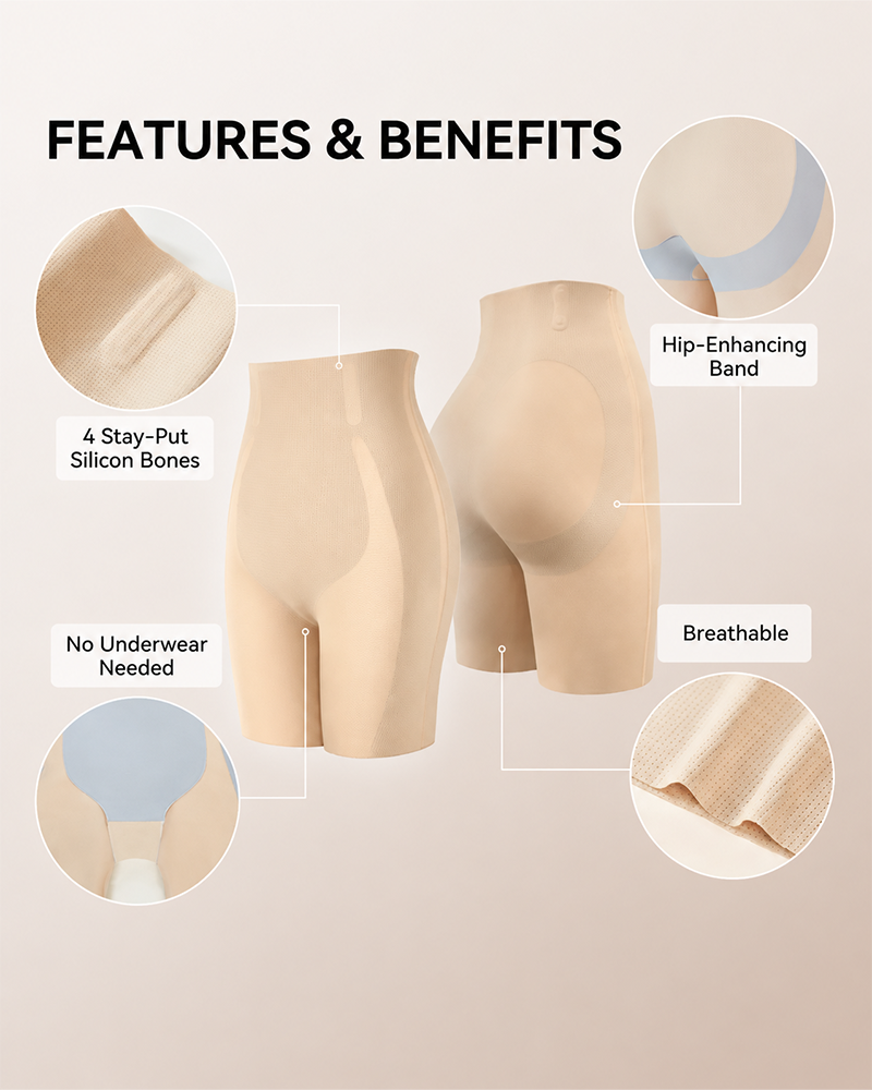 Cooling High-Waist Sculpting Shapewear Shorts