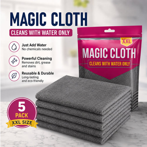 Magic Microfiber Cleaning Cloth (5-Pack)🔥