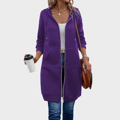 Women Casual Zip up Fleece Hoodies