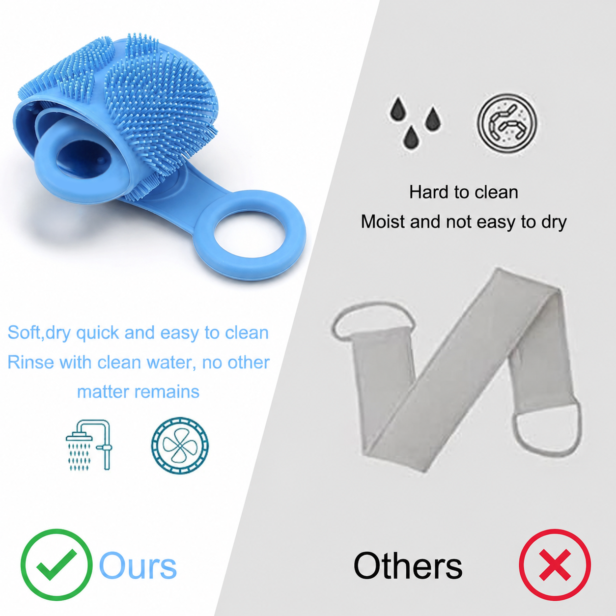 🔥Silicon Body Scrubber Belt