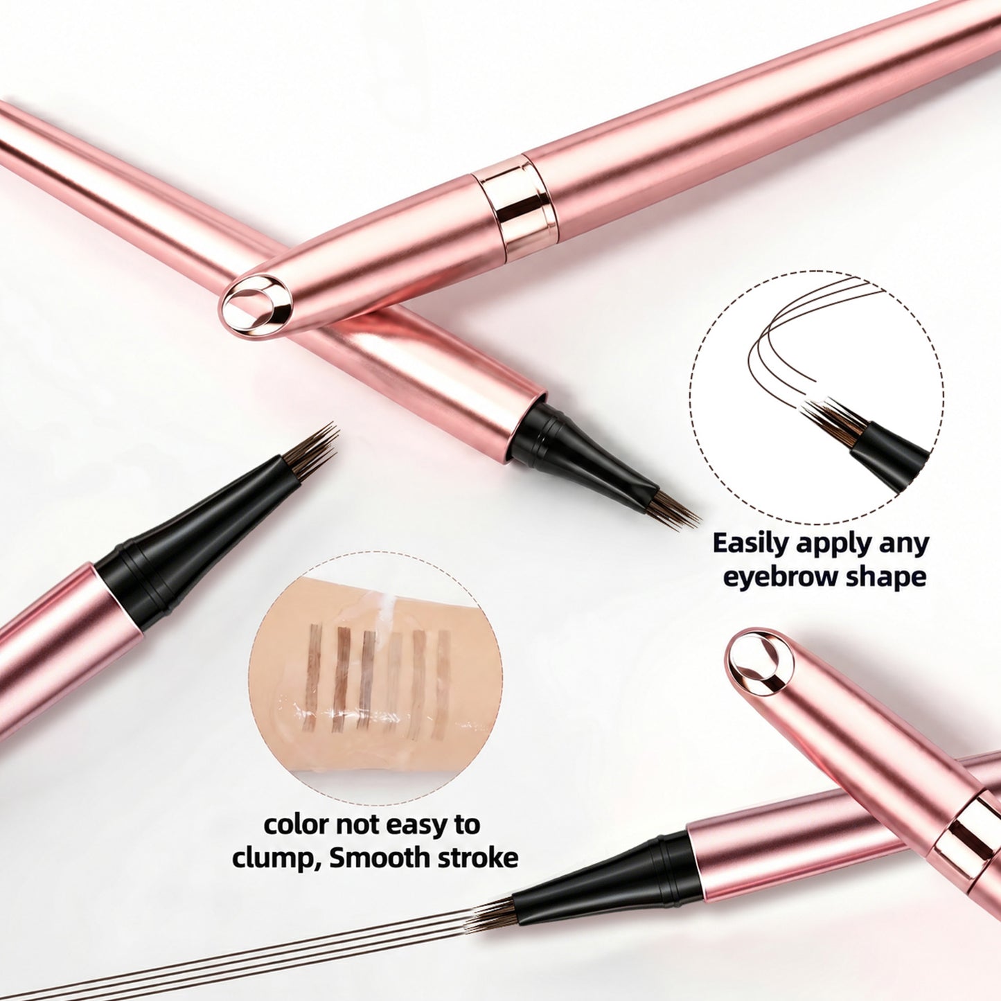 Long Lasting Waterproof Micro Fork Brow Pen