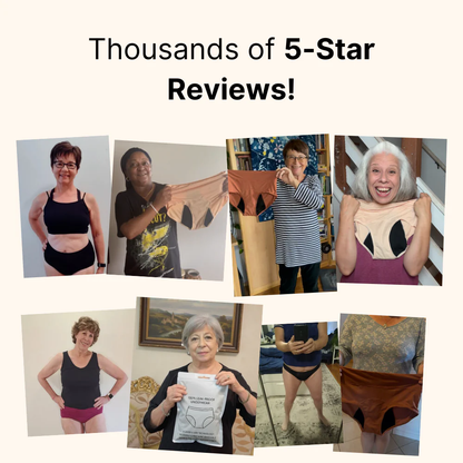 Vibeourplus 100% Leak-Proof Underwear That Won't Let You Down for Women 60+ (4-Pack)