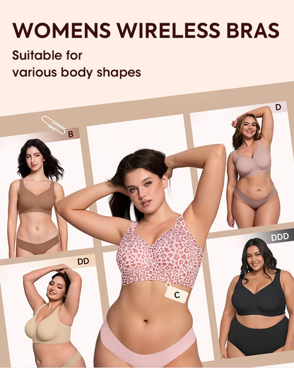 Comfortable Wireless Full Coverage Jelly Smoothing Bra