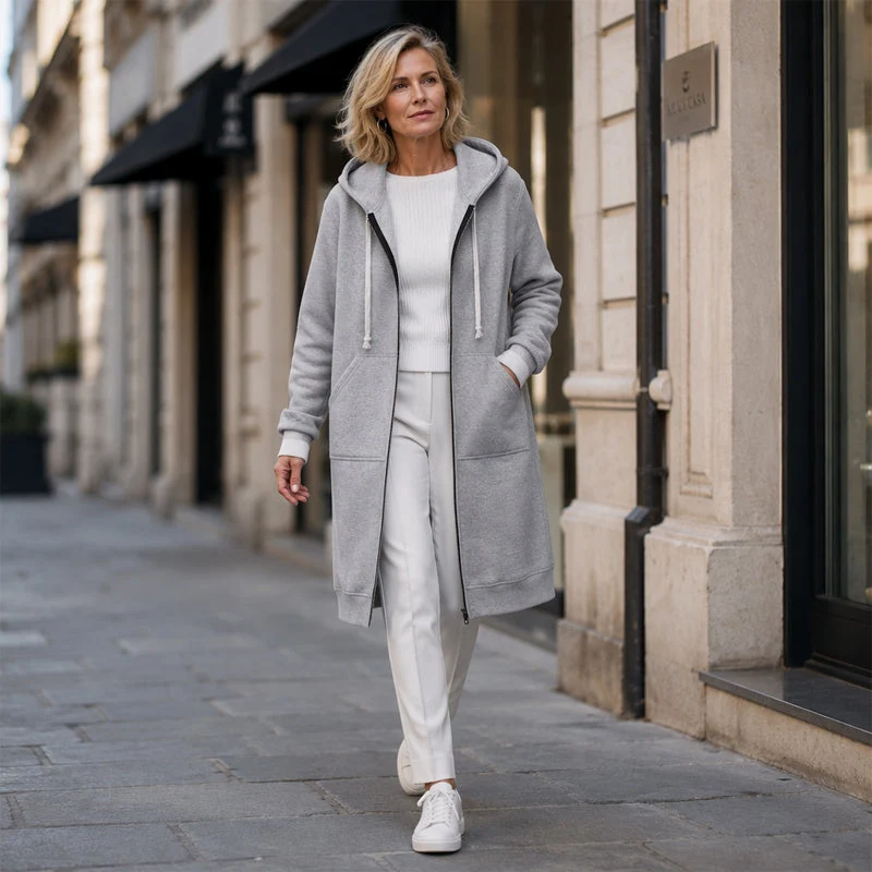 Women Casual Zip up Fleece Hoodies