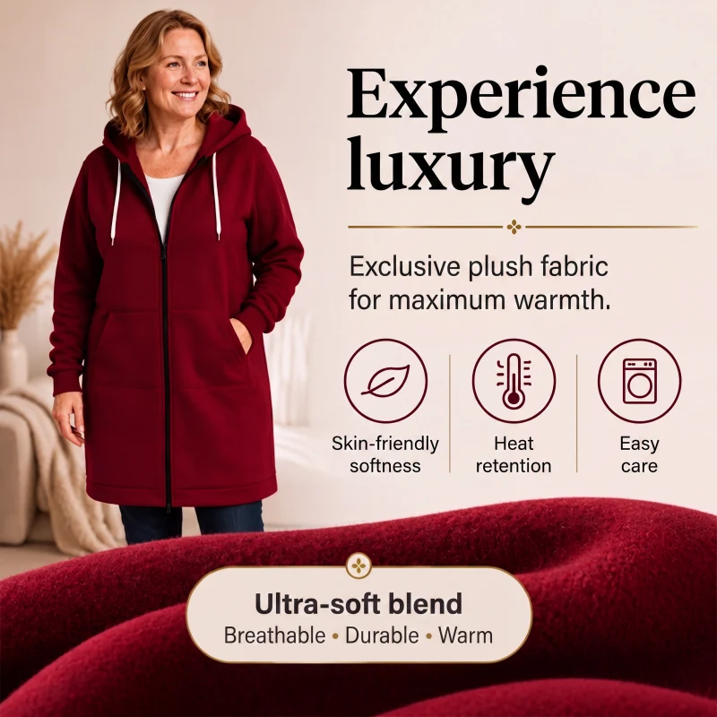 Women Casual Zip up Fleece Hoodies