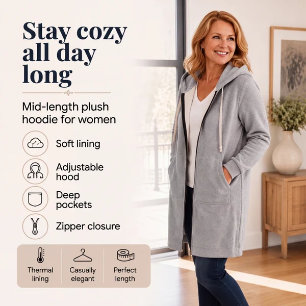 Women Casual Zip up Fleece Hoodies
