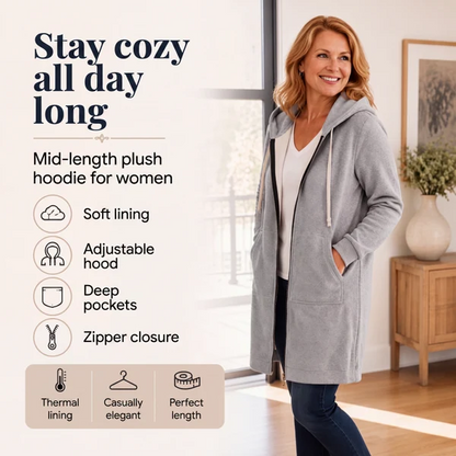Women Casual Zip up Fleece Hoodies