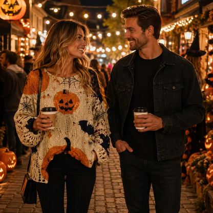 Women's Halloween Knit Sweater Top
