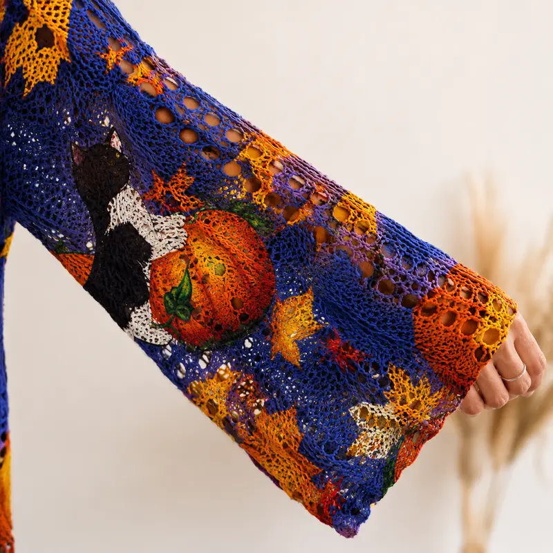 Women's Halloween Knit Sweater Top