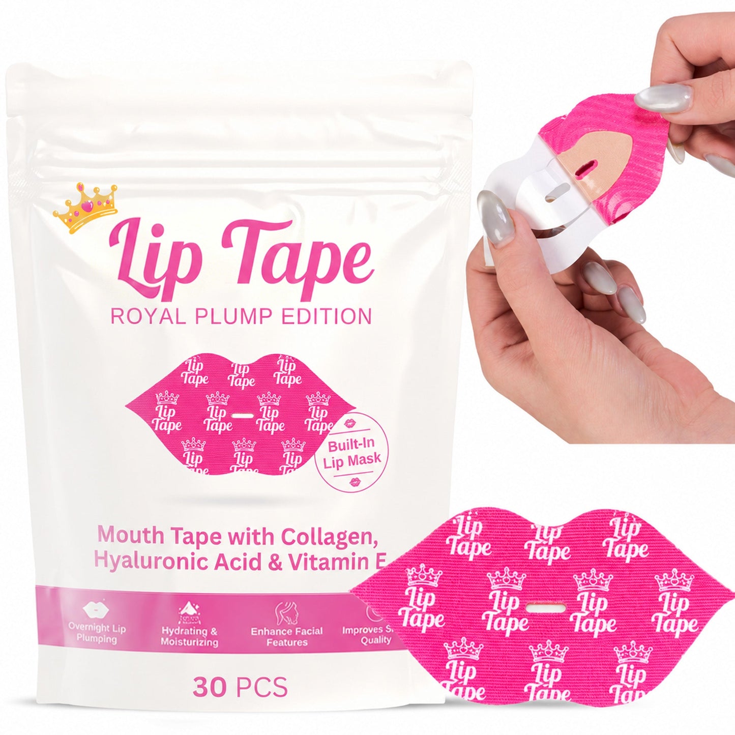 vibeourplus  lip tape  Hydrating Collagen Mouth Tape