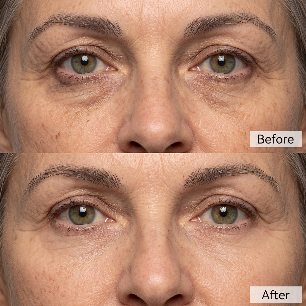 Her Concern: Dark Circles — before and after comparison