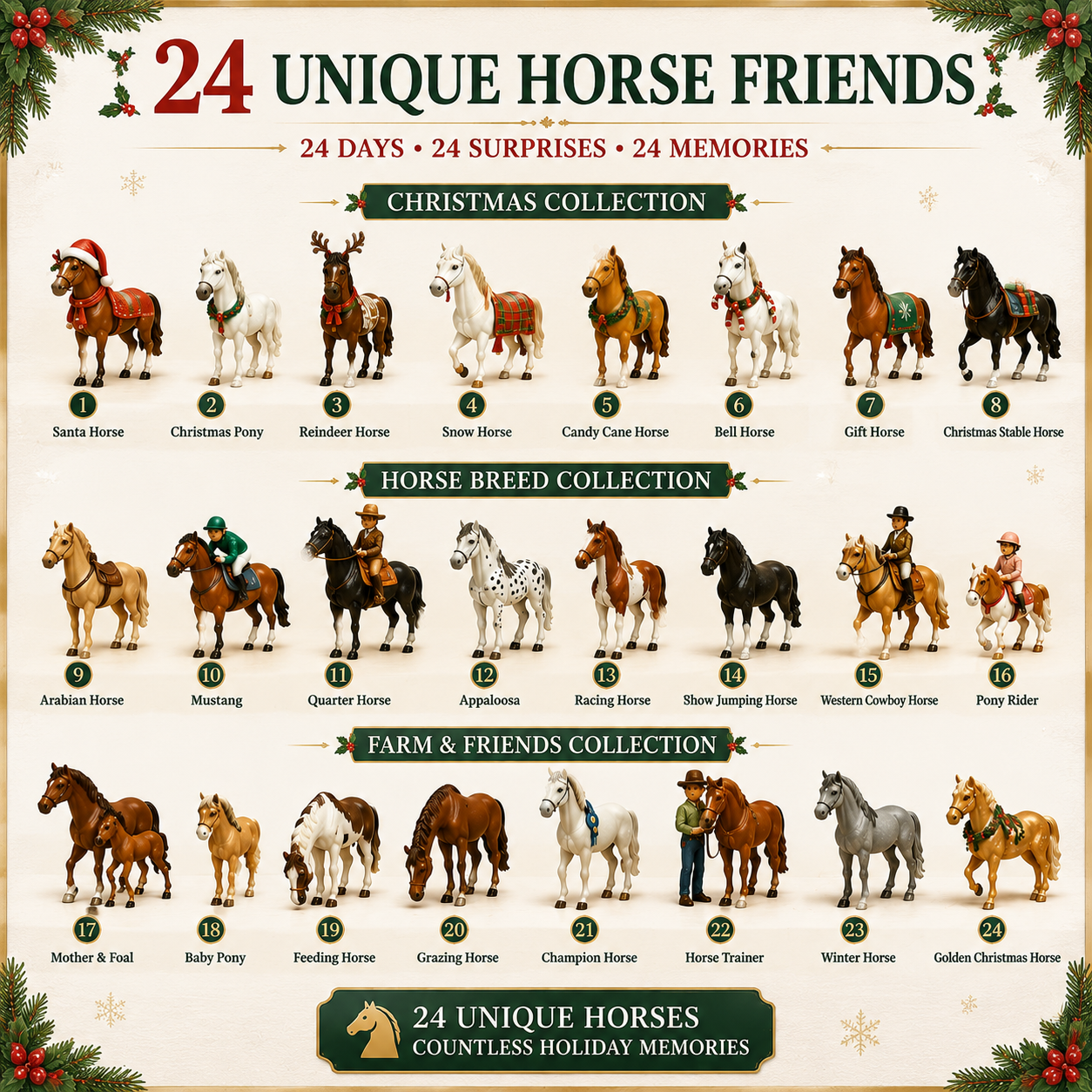 🐴 Christmas Horse Advent Calendar--24 Days of Horse Friends & Holiday Memories 🎄