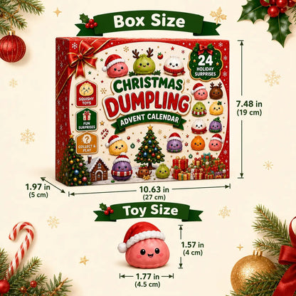 🎄 2026 Christmas Advent Calendar: Mini Dumpling Squishies, 24 Days of Squishy Stress Relief 🥟✨