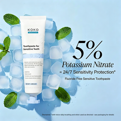 Nano-Hydroxyapatite Toothpaste, Fluoride Free Toothpaste, Appropriate for Sensitive Teeth🦷