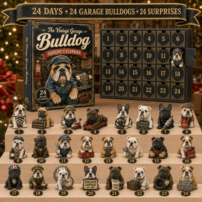 🔥🔧 Vintage Garage Bulldog Advent Calendar 2026 – 24 Days of Classic Bulldog Garage Surprises