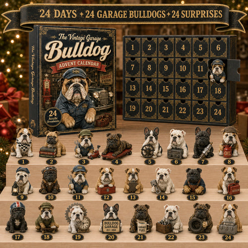 🔥🔧 Vintage Garage Bulldog Advent Calendar 2026 – 24 Days of Classic Bulldog Garage Surprises