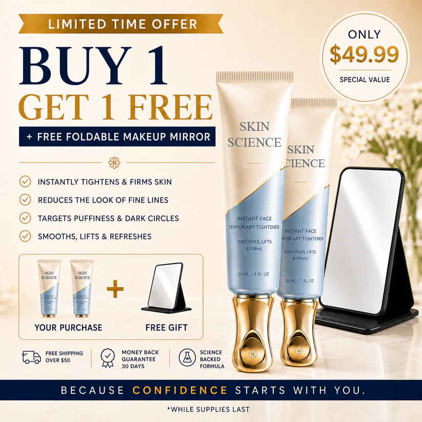 Vibeourplus™ Instant Face Temporary Tightener – Instant visible results in 30 seconds
