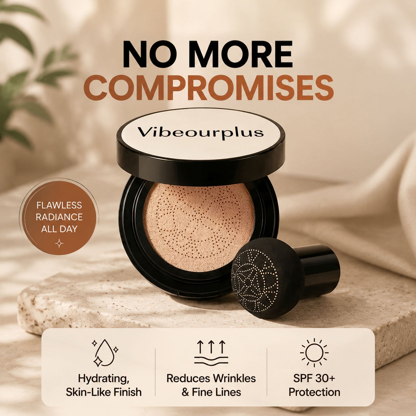 Vibeourplus Glow Foundation Cushion