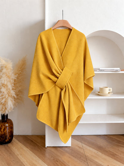 Women's Elegant Wrap Shawl with Belt