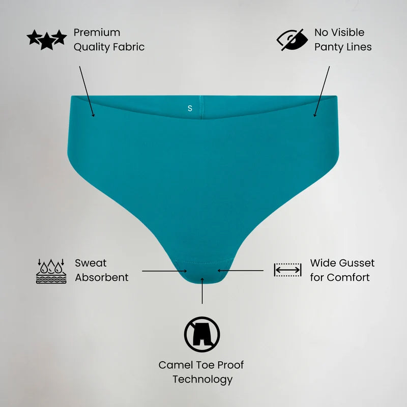 Invisible Camel Toe Thong High Rise