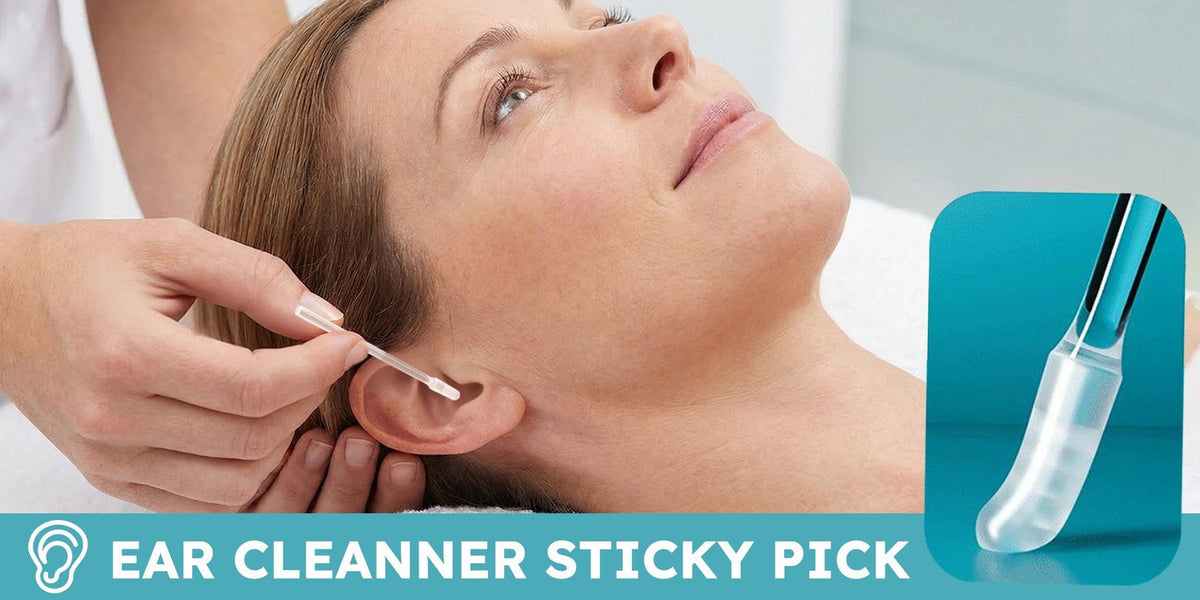 Sticky ear cleaning tool