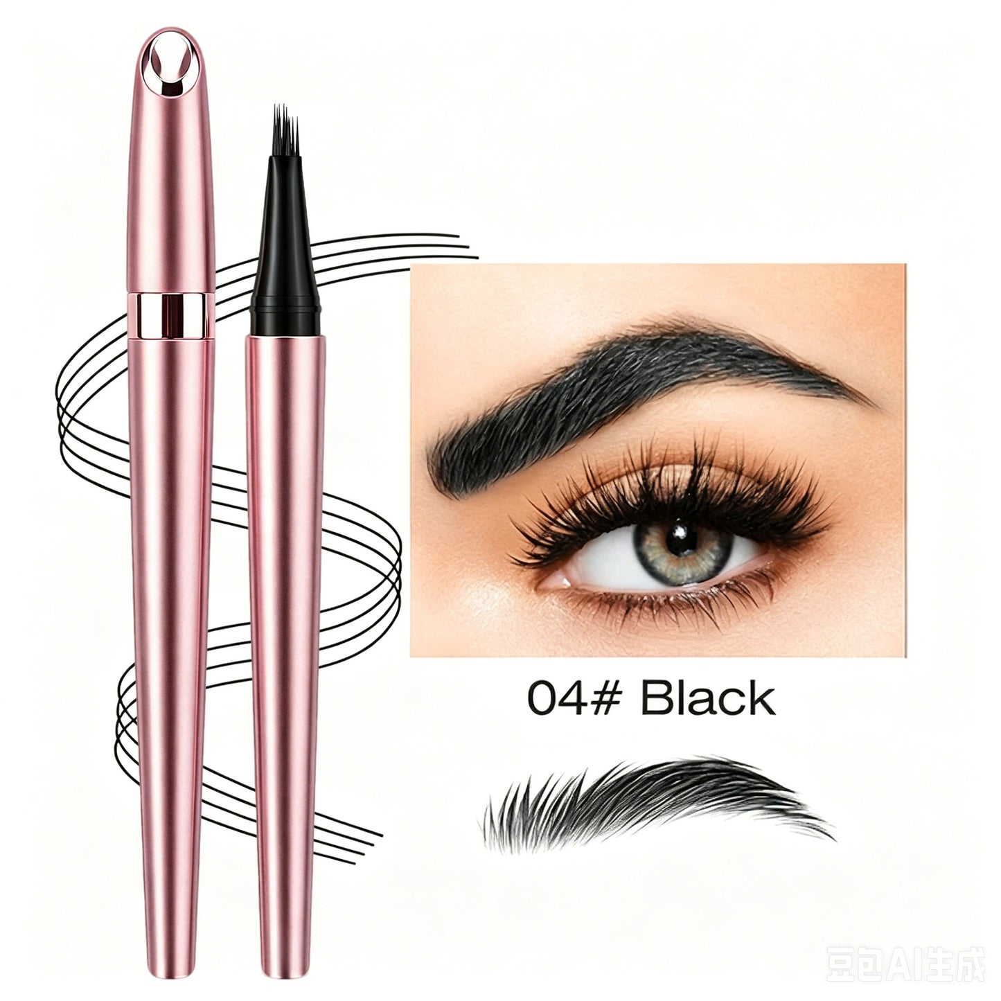 Long Lasting Waterproof Micro Fork Brow Pen