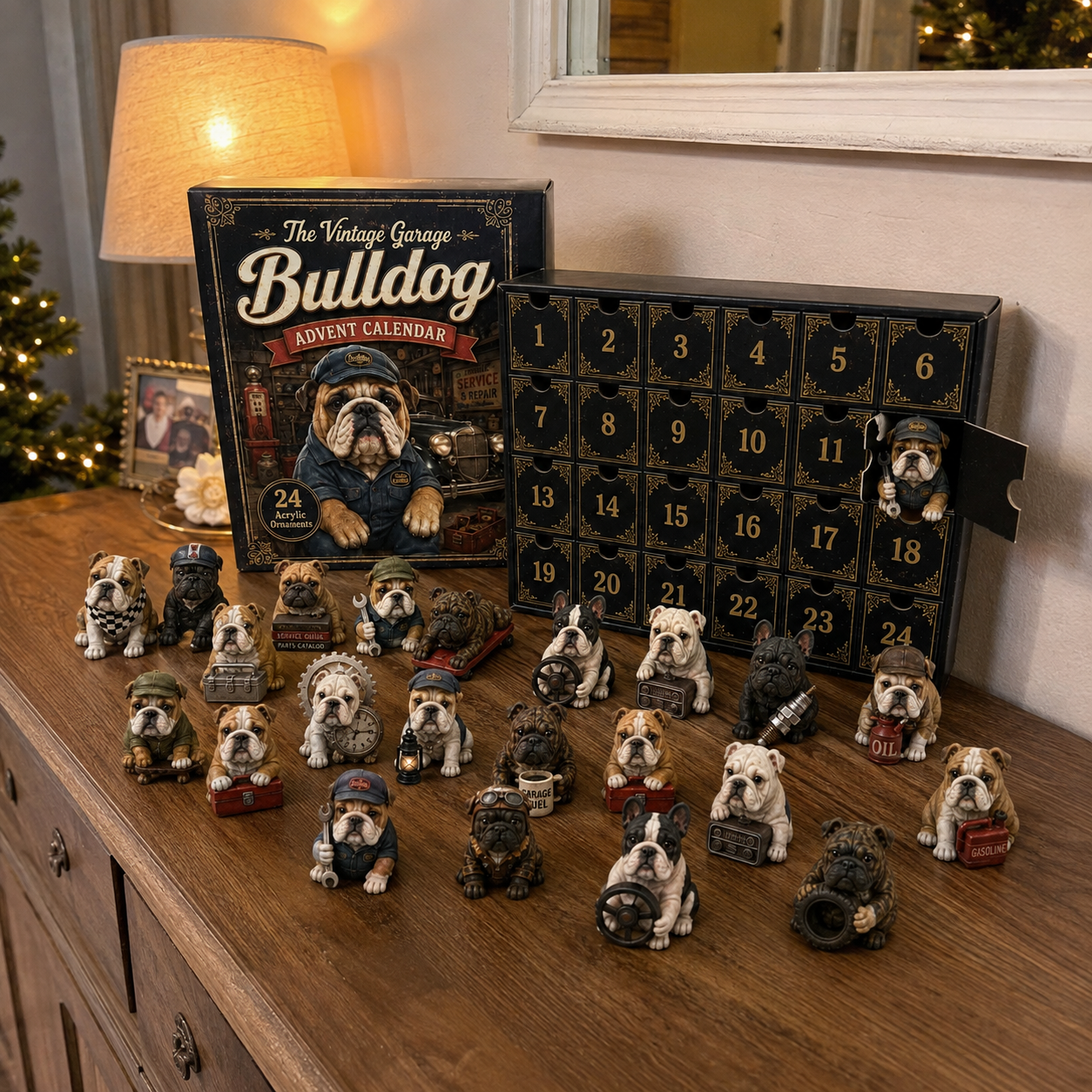 🔥🔧 Vintage Garage Bulldog Advent Calendar 2026 – 24 Days of Classic Bulldog Garage Surprises