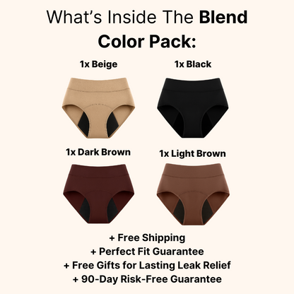 Vibeourplus 100% Leak-Proof Underwear That Won't Let You Down for Women 60+ (4-Pack)