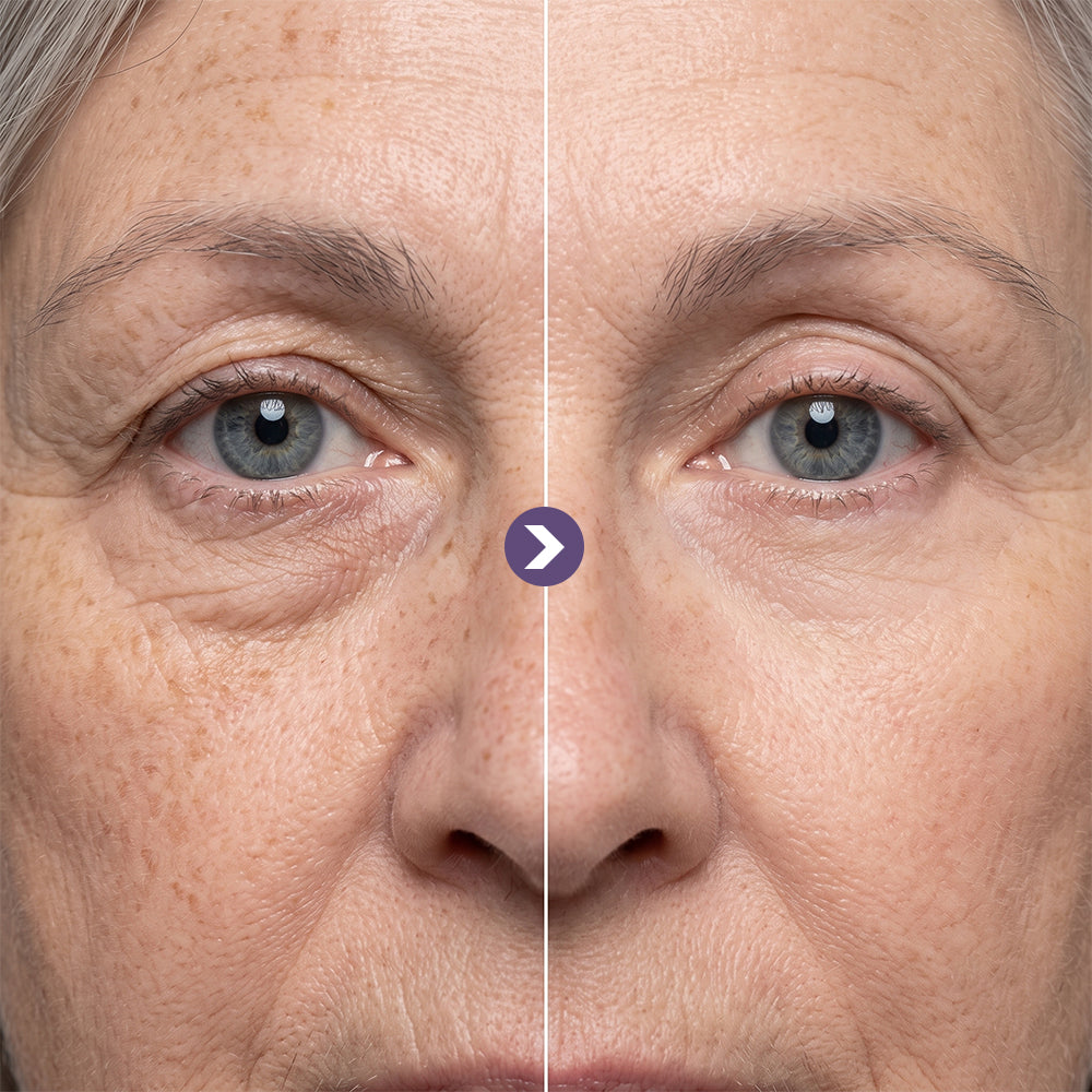 Her Concern: Dark Circles — before and after comparison