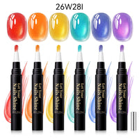 6 Colors Cat Eye One-Step Gel Pens -I