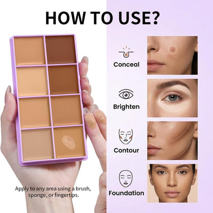 8-Color Cream Concealer Palette