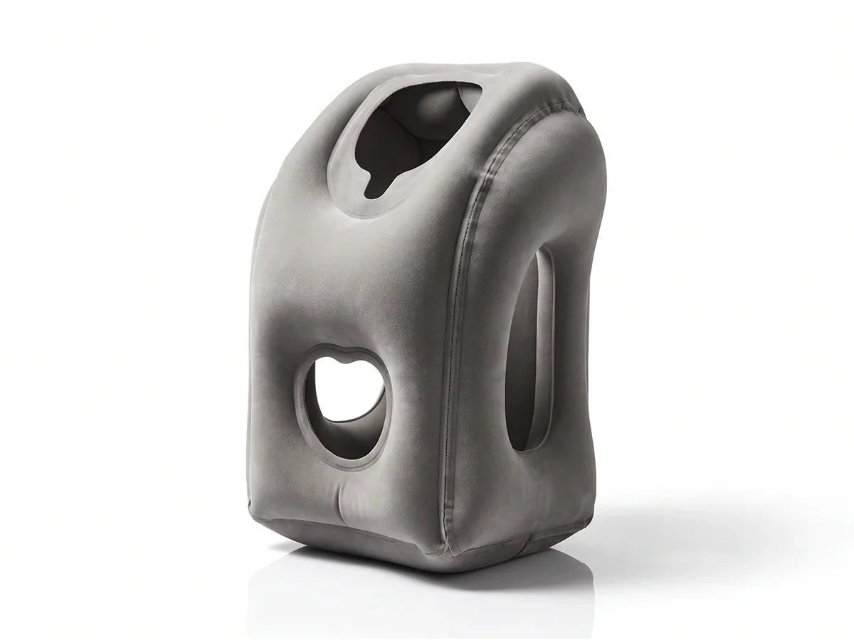 ✈️ LIMITED-TIME 50% OFF! 💨 Inflatable Travel Pillow | 360° Support – Soft Flocking, Quick Inflate, Compact