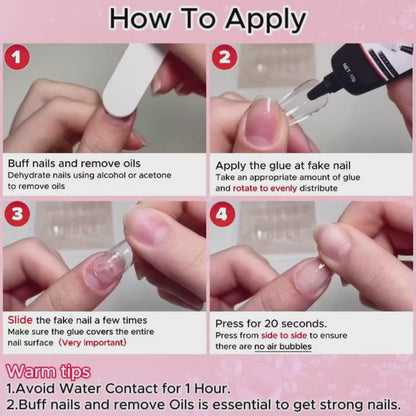 Semi solid glue Upgrade Super Strong Quick drying with remover kit
