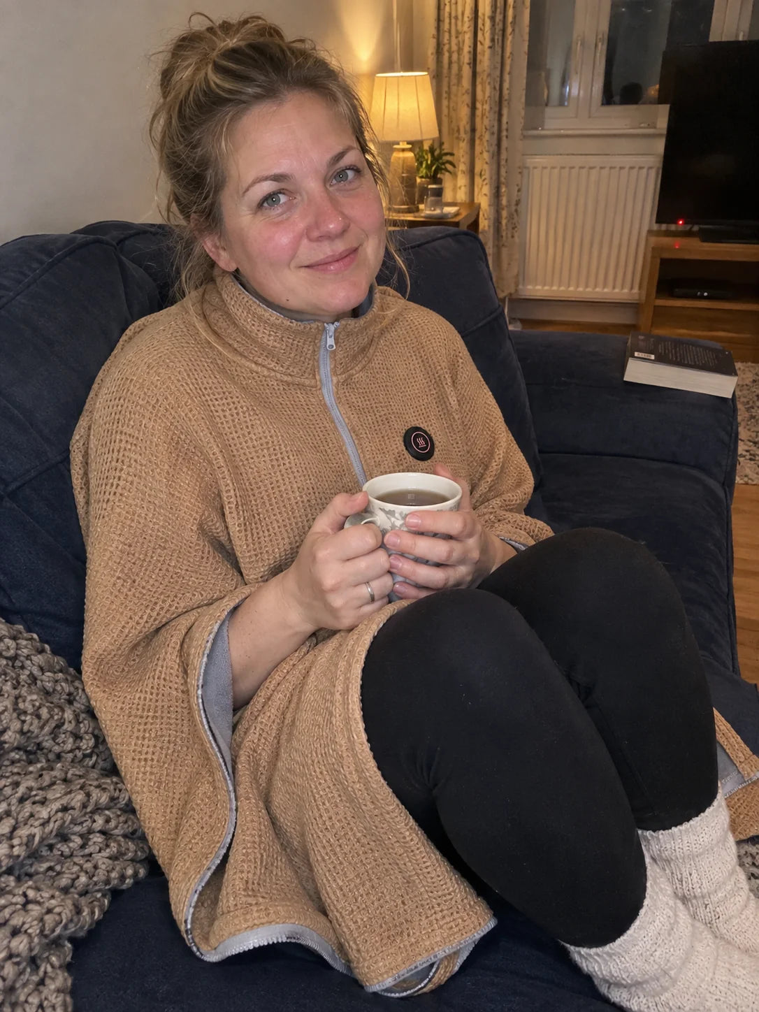 Reference photo showing heated shawl