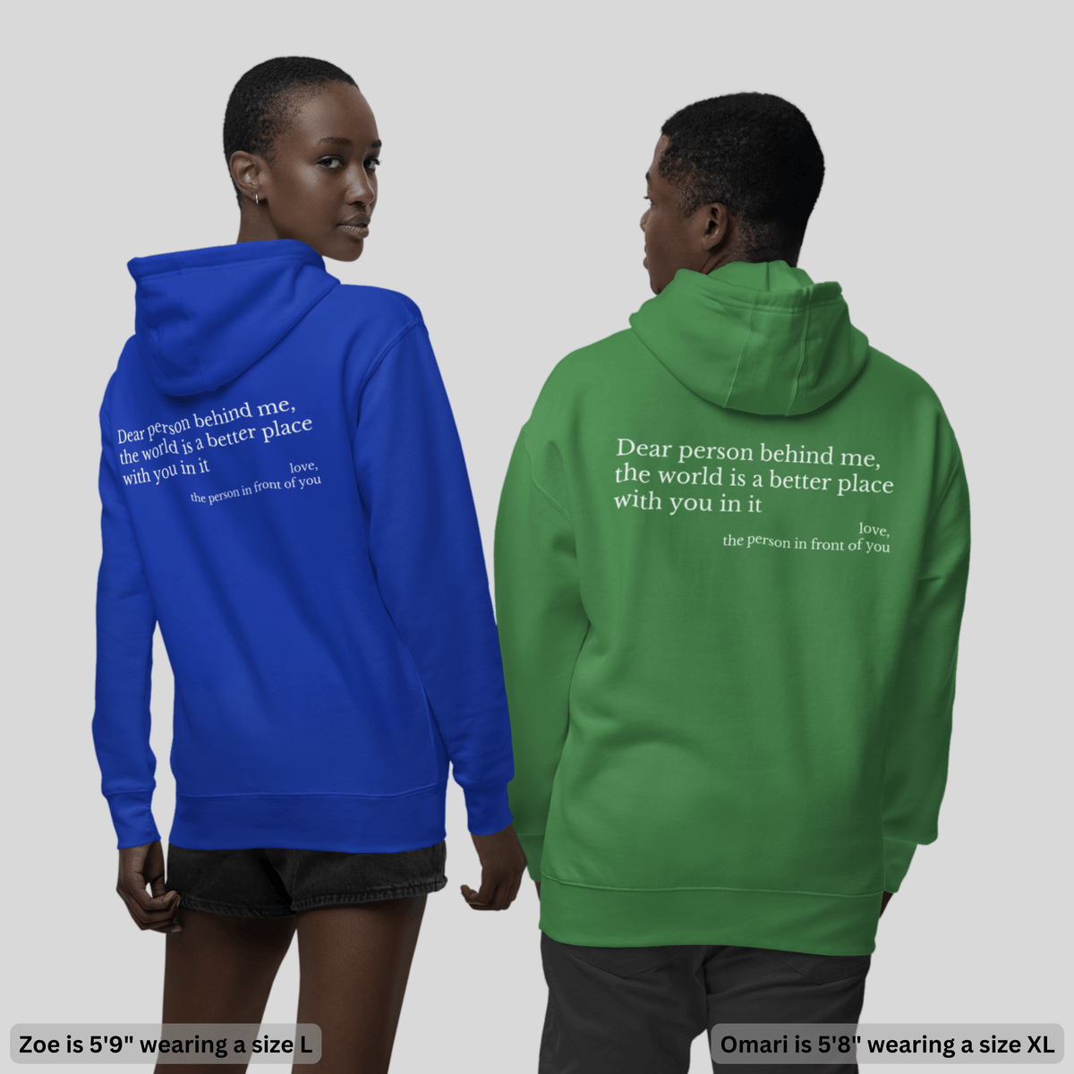 'You Are Enough' Fleece Lined Graphic Hoodie Unisex