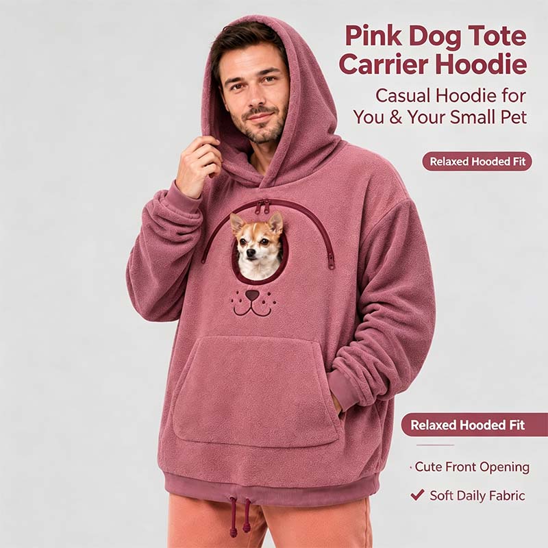 Cozy Fleece Pet Bonding Pouch Hoodie🐾