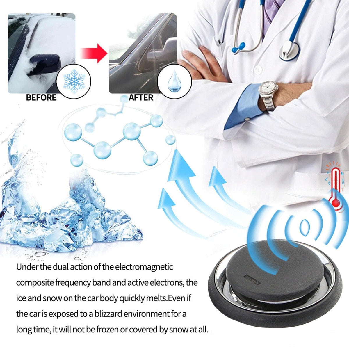 🚗Antifreeze Device – Auto Defroster & Molecular Heater for Snow and Ice Removal❄️