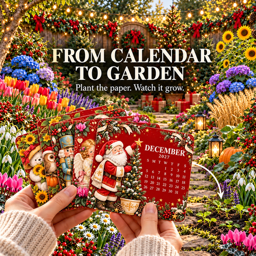 🎄🗓️ Christmas Limited-Edition — 🪴✨ Eco-Friendly Plantable “Timeless” Seed Calendar 2027