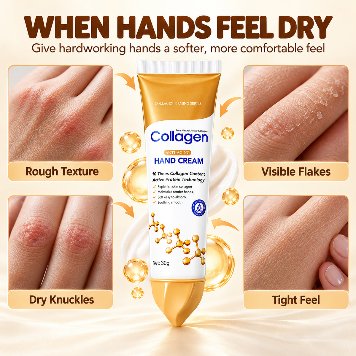 Hand care for smoother-looking skin