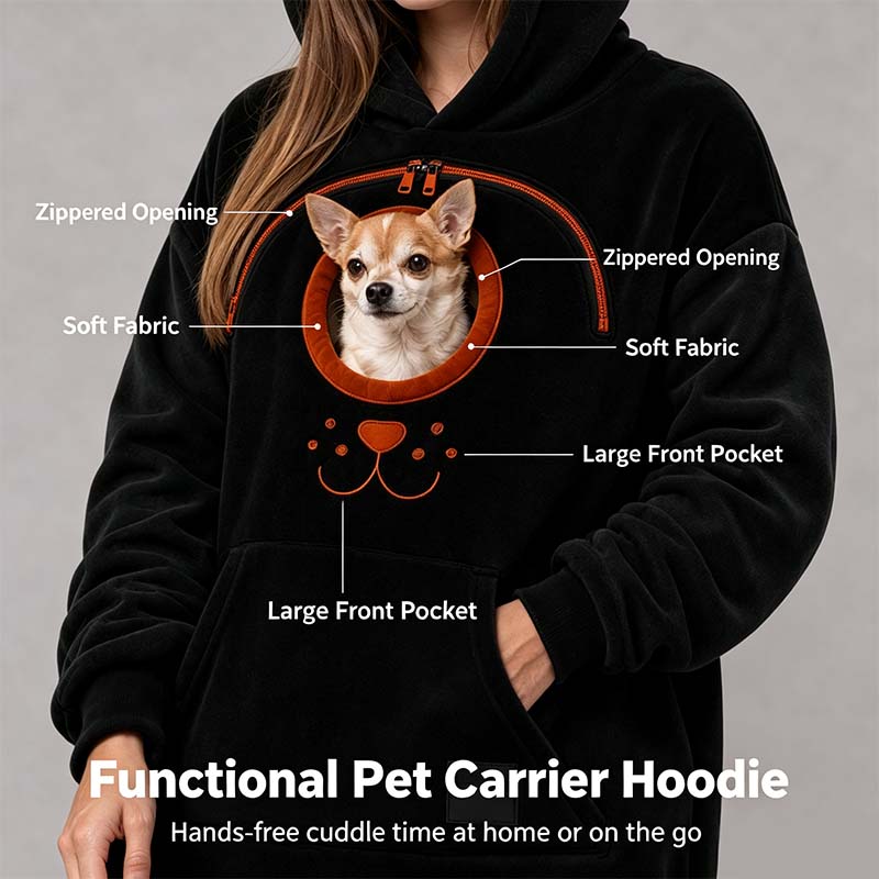 Cozy Fleece Pet Bonding Pouch Hoodie🐾