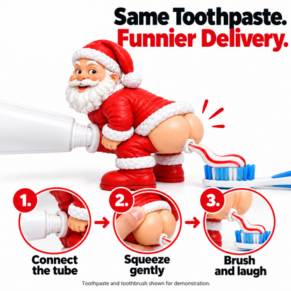 🎅 The Cheeky Santa Toothpaste Dispenser– The Christmas Gag Gift Everyone Will Talk About 😂🎄