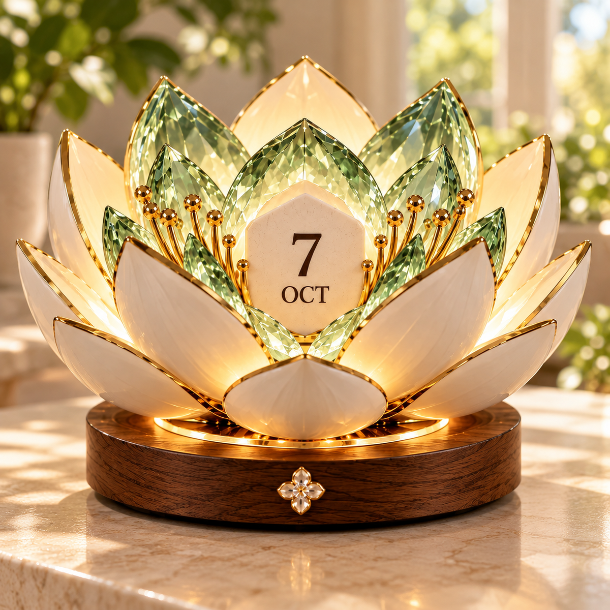 ✨Automatic Blooming Perpetual Calendar – ⭐Wake Up to a New Day in Full Bloom