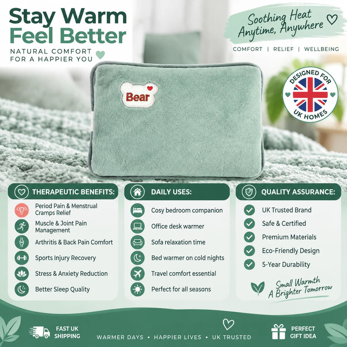 🎄Christmas Sale! LAST DAY ONLY! ⏰Rechargeable hot water bottles, heat packs, explosion-proof heat pads
