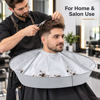 🔥Last Day 50% OFF - 💈ortable Waterproof Hair Cutting Cape, Hair Catcher Bib