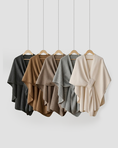 Women's Elegant Wrap Shawl with Belt