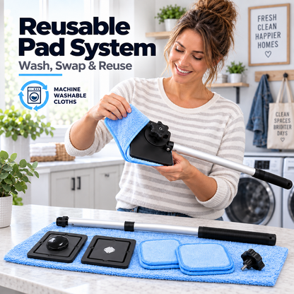 Dual Magnetic Car Windshield Cleaner | Streak-Free Auto Glass Cleaning Kit